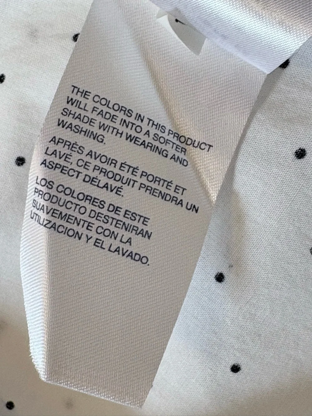 Tommy Hilfiger Polka Dot Button Down Shirt White Black Classic Preppy Blouse Med - Picture 9 of 13